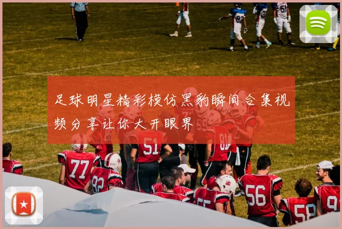 足球明星精彩模仿黑豹瞬间合集视频分享让你大开眼界